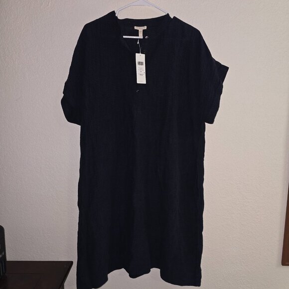 Eileen Fisher 1x NWT Standard Collar K/L Dress - Picture 1 of 4